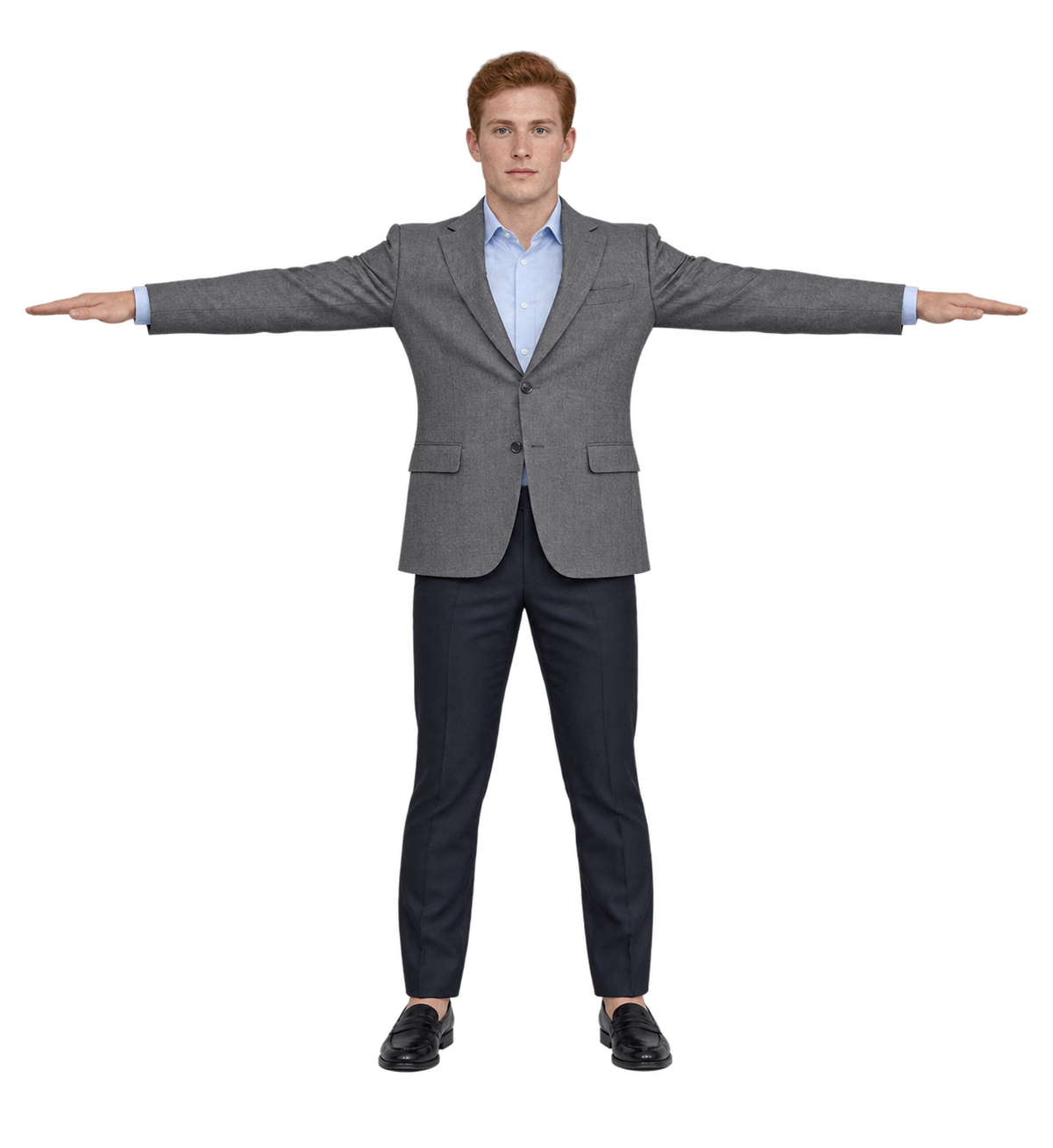 Men's Grey Blazer (Front)